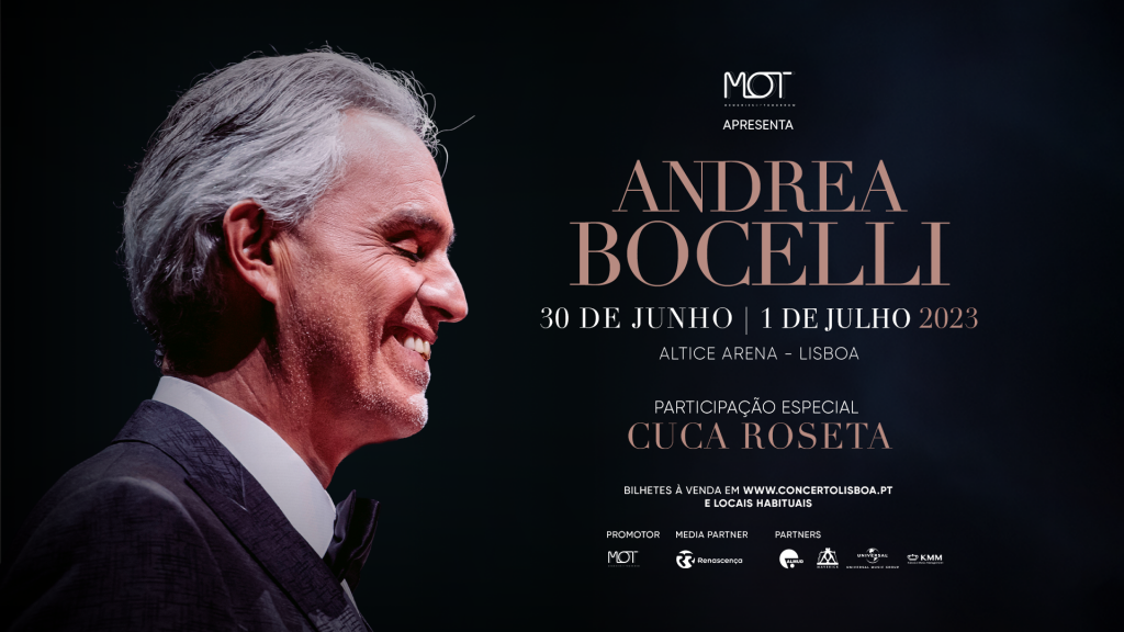 Andrea Bocelli e Cuca Roseta Altice Arena