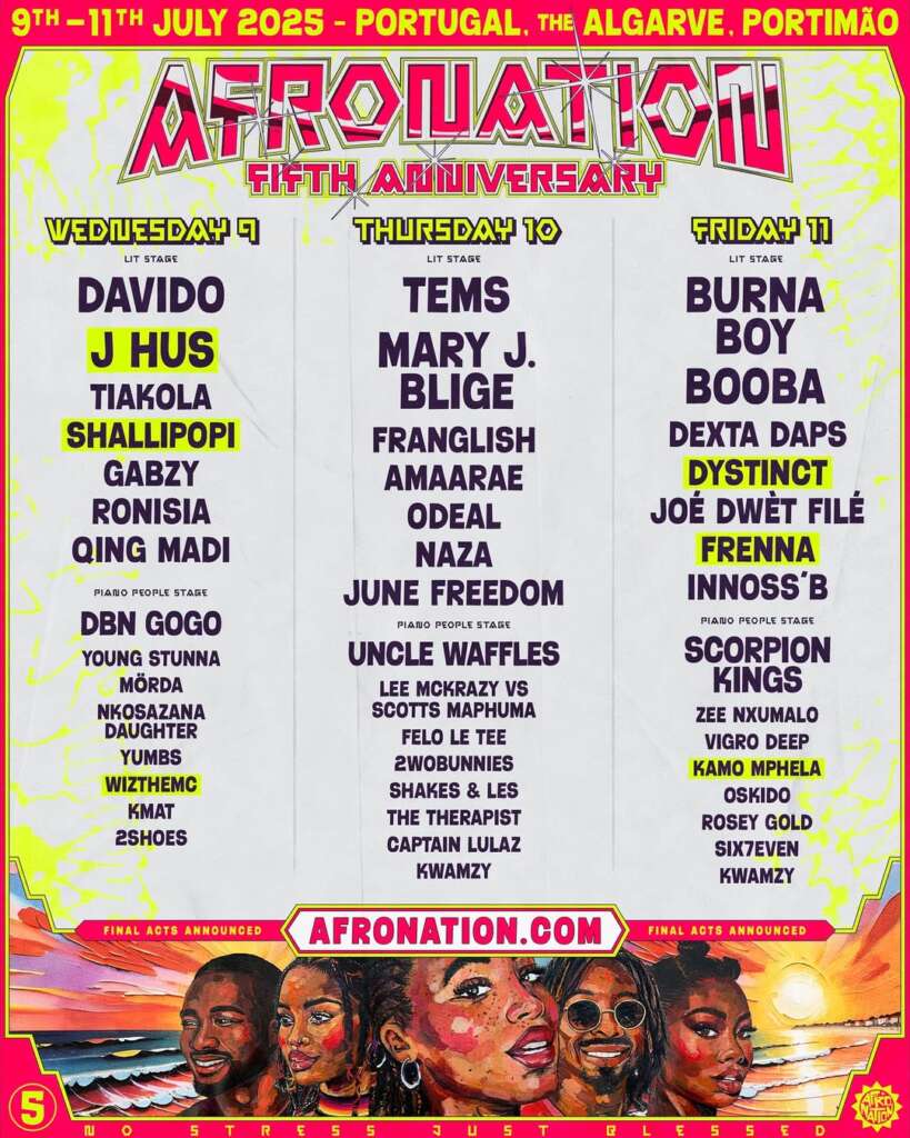 Afro Nation 2025 cartaz